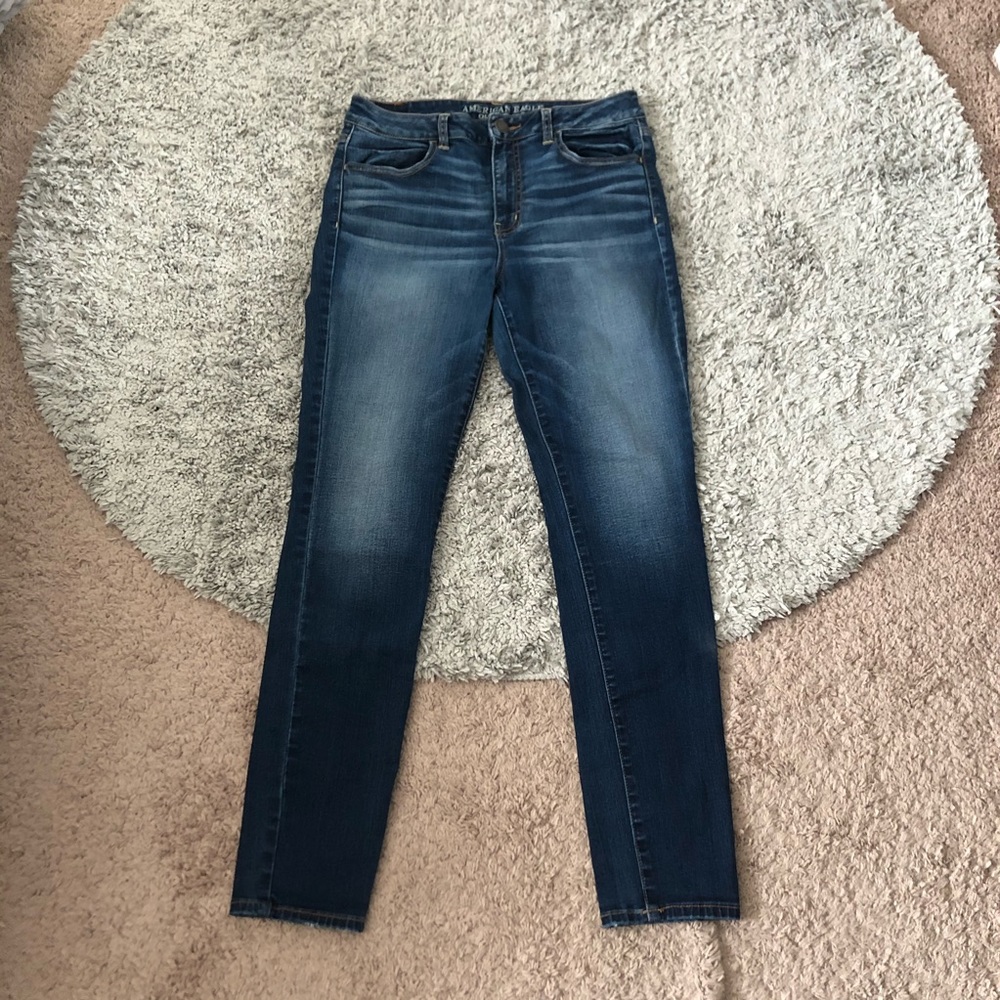 high waisted american eagle jeans